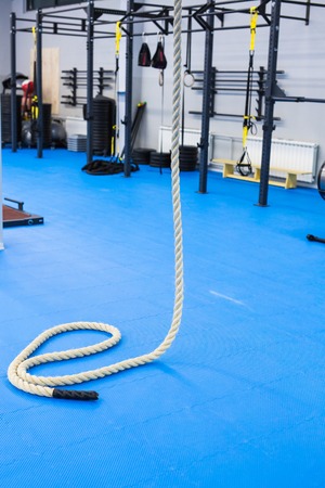 crossfit rope in gym