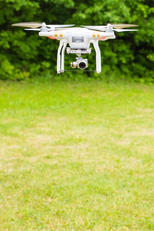 Ufa, Russia. - 6 June 2016 : Drone Flying in Natureのeditorial素材