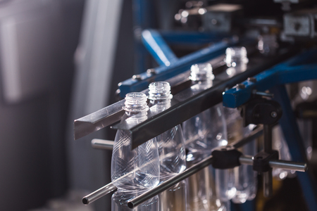 Water factory - Water bottling line for processing and bottling pure spring water into small bottlesの写真素材