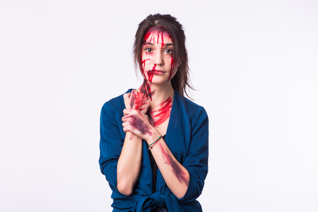 Women violence and abused concept. Trafficking Concept.の写真素材