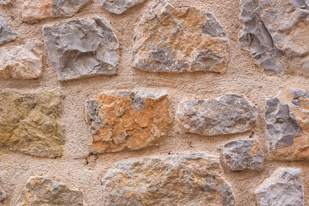 Stone background texture. Background wall made of stone.の写真素材