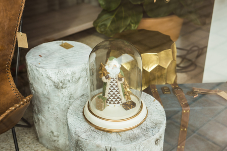 Christmas Souvenir. Christmas globe in the shopの写真素材