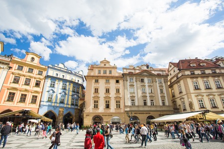 PRAGUE, CZECH REPUBLIC - JUNE 7, 2017: Prague Old Town Square Czech Republic.のeditorial素材