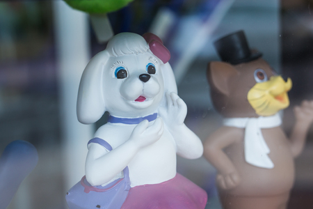 Souvenirs for sell at the beach market.の写真素材