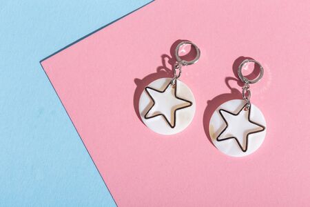 Perfect accessories. Trendy jewelry set. Fashion jewelry and bijouterie.の写真素材