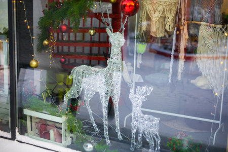 Christmas decor store sales deer LED illuminated - xmas market and sales