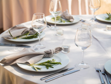 Luxury elegant wedding reception table arrangement and floral centerpiece - wedding banquet and...