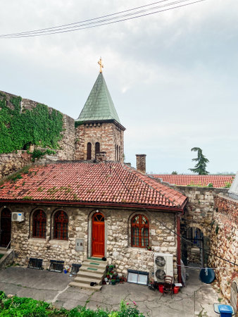 The bell tower of the Ruzica Church inside the Kalemegdan Fortress, Belgrade, Serbia 2023の写真素材