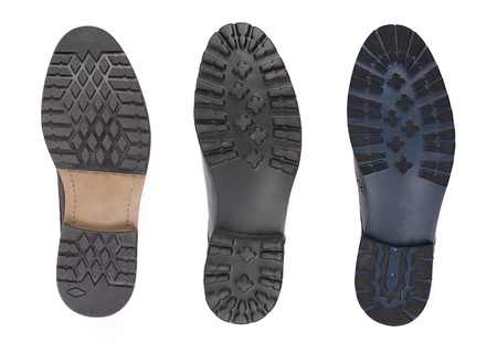 Bottom of shoes, isolated on white backgroundの写真素材