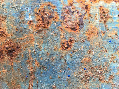 Rusty, old, rough, metal texture. Dark rusty metal texture background for interior exterior decoration and industrial construction concept design. Vintage effectの写真素材