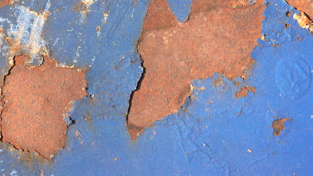 Rusty, old, rough, metal texture. Dark rusty metal texture background for interior exterior decoration and industrial construction concept design. Vintage effectの写真素材