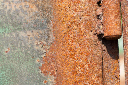 Rusty metal sheet, old grunge metal texture use for background, industrial texture for abstract Background. Iron surface rust.の写真素材