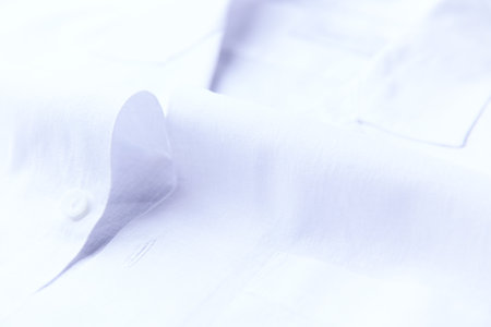 Closeup of a white shirt, soft focus, shallow DOFの写真素材