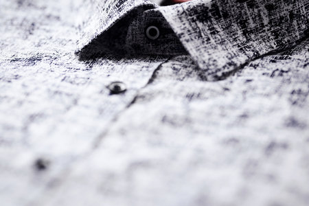 Close up of a men's shirt. Shallow depth of field.