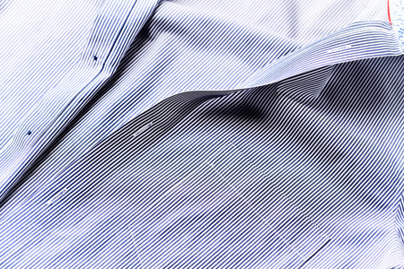 Close up of men's linen shirt. Soft focus.の写真素材