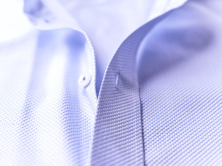 Men's shirt close-up. Shallow depth of field.の写真素材