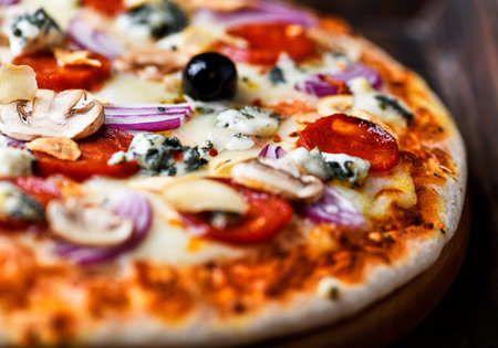 Coffee cup and sugar cubes on wooden table, stock photoの写真素材