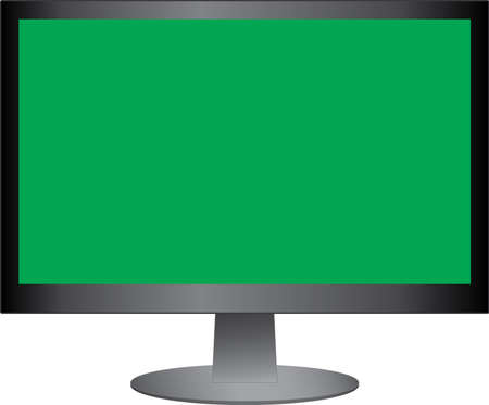 Green Screen Monitor Vector On White Backgroundのイラスト素材 イメージマート
