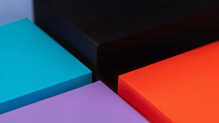 colorful paper background in geometric styleの素材