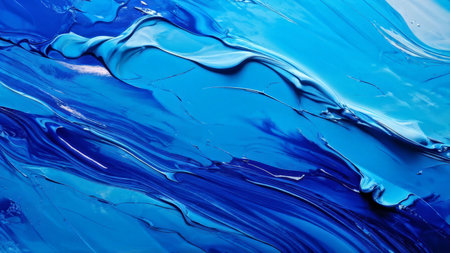 abstract acrylic paint brush texture, wallpaper, flatlay for background and design.の素材