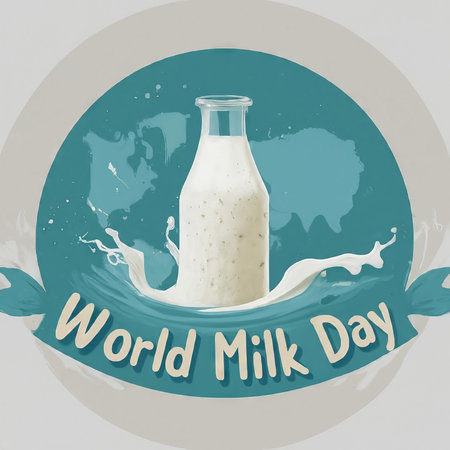 illustration of world milk dayの素材