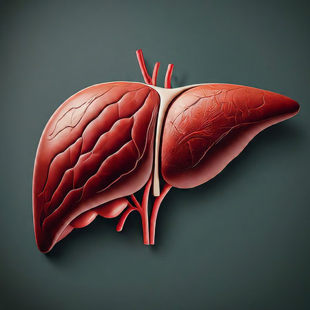 liver 3d illustrationの素材