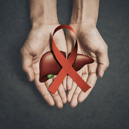 world aids day. red ribbon on grey background.の素材