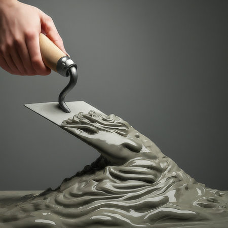 female hand holding a clay sculptureの素材