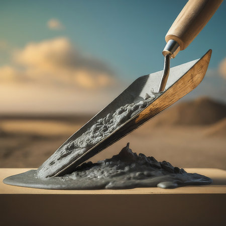 shovel on the sandの素材