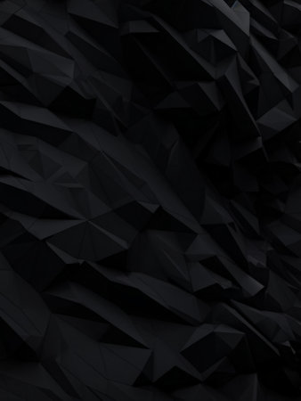 dark abstract 3d image background of geometric shapes with polygonの素材