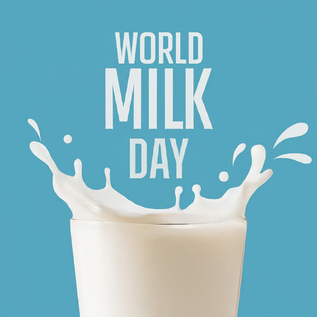 world milk day backgroundの素材