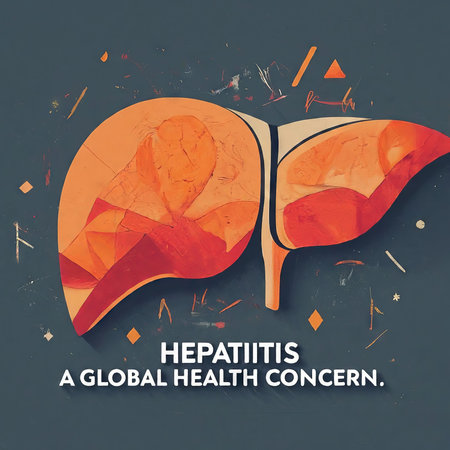 world health day awareness month. global disease prevention. medical care, prevention, liver and hepatitis day. vector design illustrationの素材