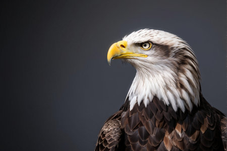 close up portrait of bald eagle, closeupの素材