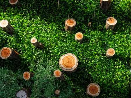 green grass on the groundの素材