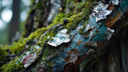 a vertical shot of tree trunkの素材