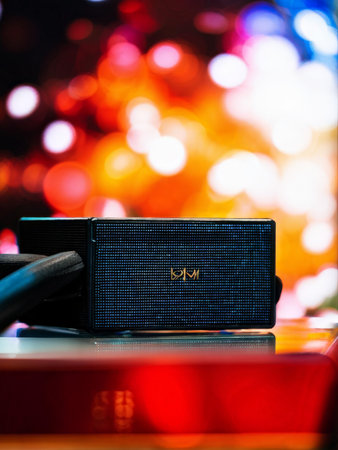 a closeup of black and white photo beautiful colorful background with blurredの素材