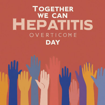 vector illustration of a background for world hepatitis dayの素材