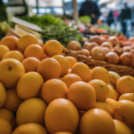 fresh ripe fruits in the marketの素材