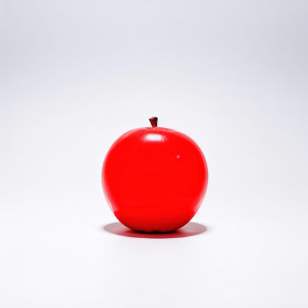 red apple in the shape of a heartの素材