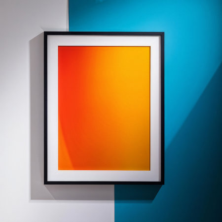 3d image of a modern photo frameの素材