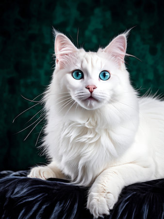 portrait of a cute catの素材