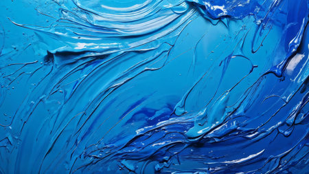 blue acrylic paint texture, abstract backgroundの素材