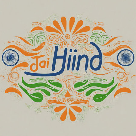 indian festival of raksha bandhan. hi background with colorful illustrationの素材