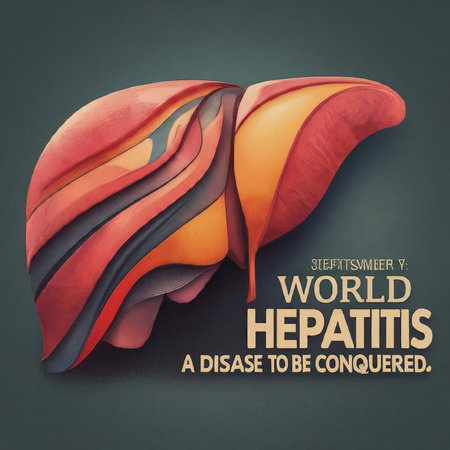 world hepatitis virus. 3d vector illustration.の素材