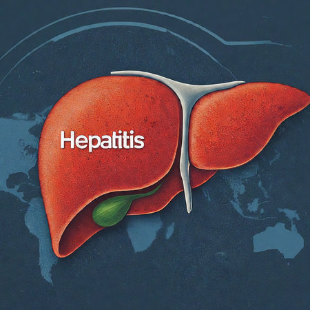 liver with human and text hepatitis. 3d illustrationの素材