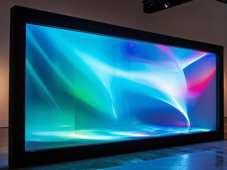 3d image - abstract background with a futuristic interiorの素材