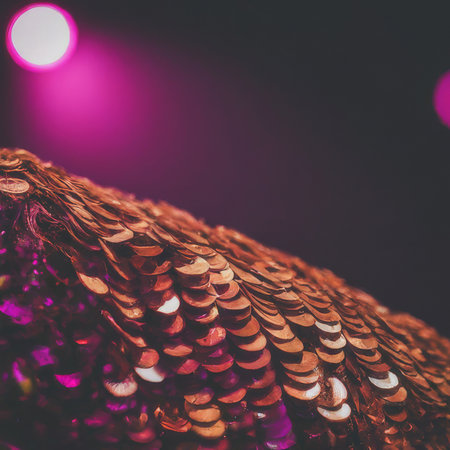 shiny sequins on blackの素材