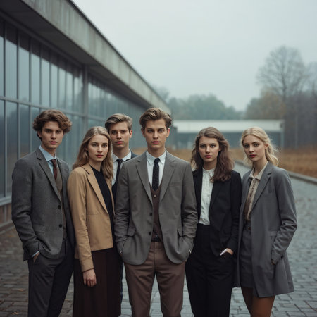 business team in modern officeの素材