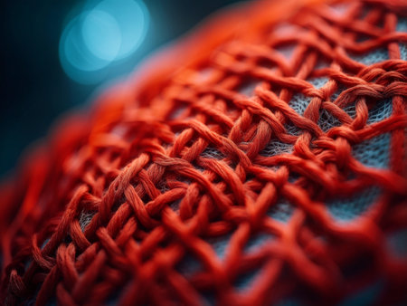 red and blue fabric backgroundの素材