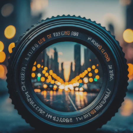 camera in the cityの素材